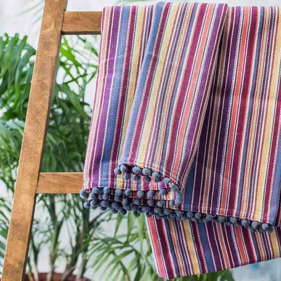 Katoen Linnen Plaid - Boho Purple - cocun.world