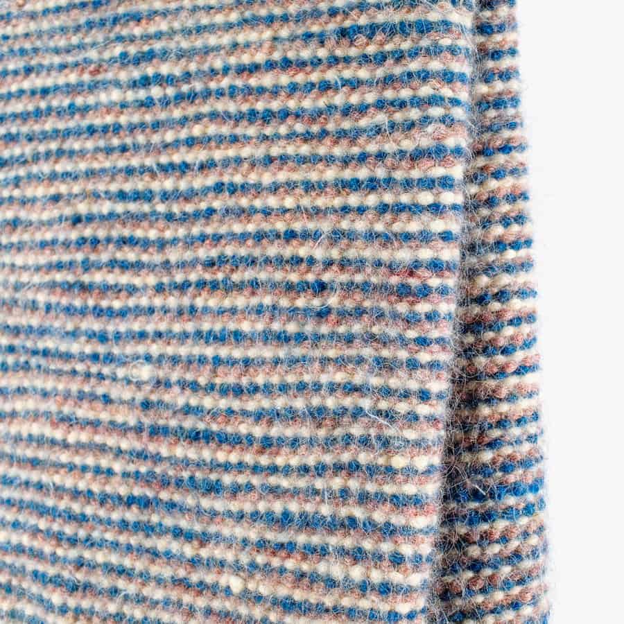 Wollen Vloerkleed - Striped Blue Blush